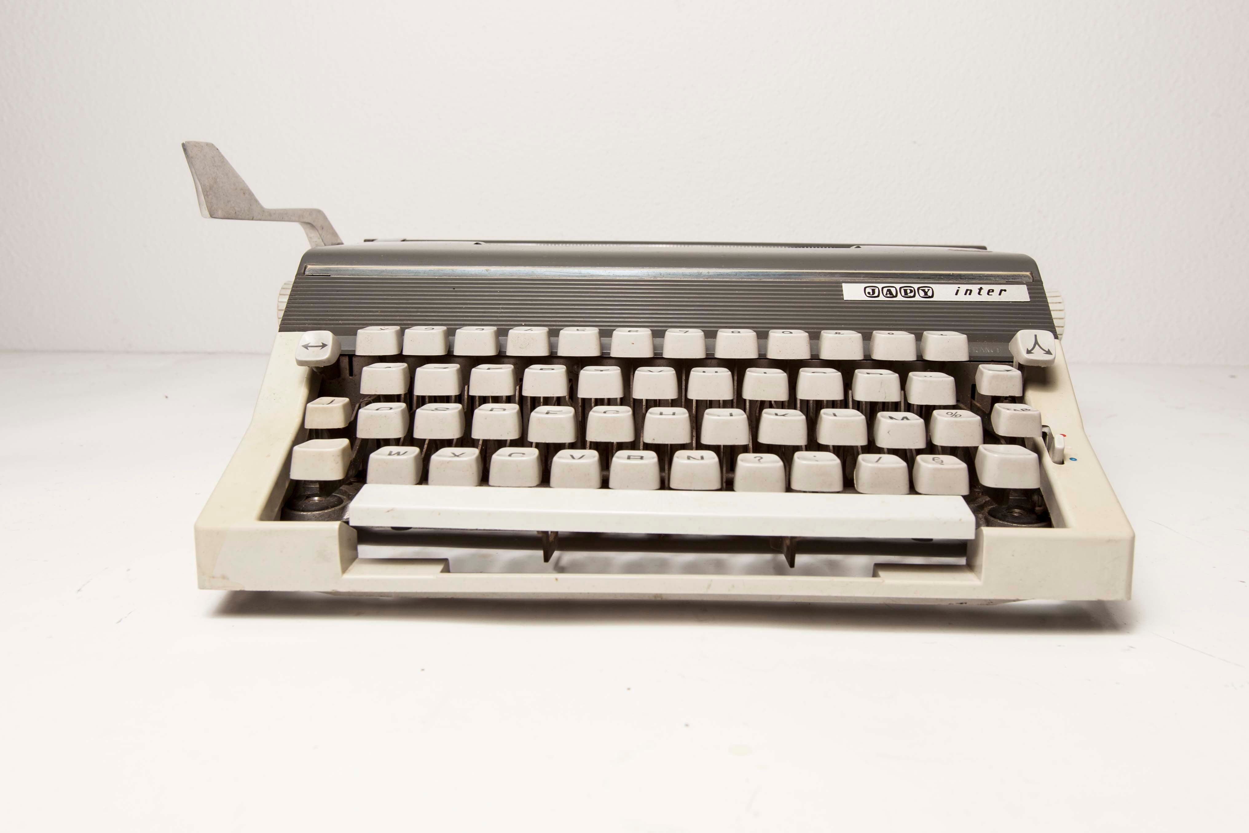 Typewriter Japy Inter with suitcase