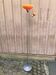 Lampadaire liseuse sur pied Globo – Abat-jours verre orange/jaune années 20