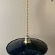 Suspension industrielle noire ancienne D24cm