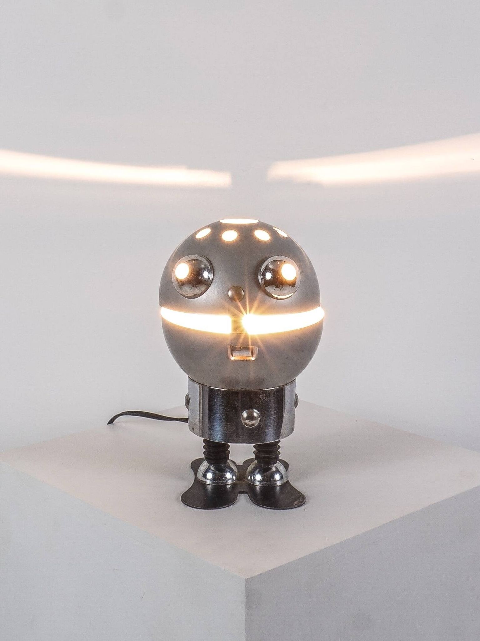 Travail américain - Lampe robot, USA, 1970 - Édition Satco - Métal