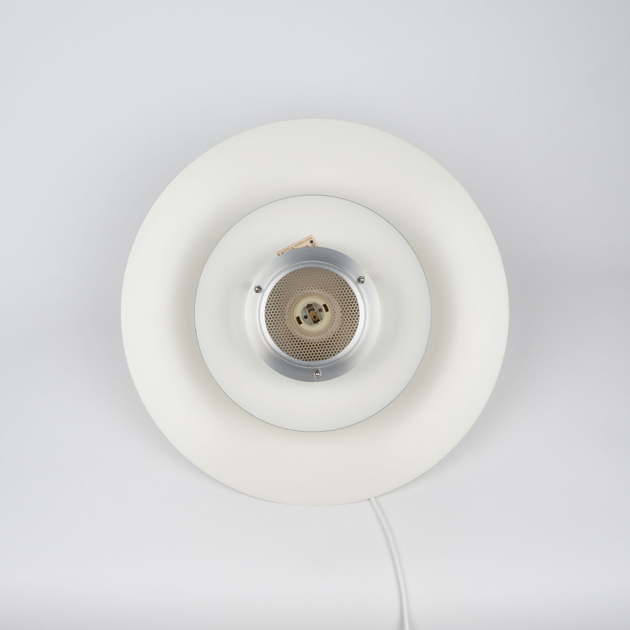 Pair of Danish vintage pendant lamps Volga by Kurt Wiborg, Jeka, 1980s