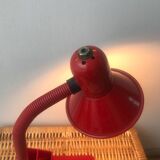 Red desk lamp with pencil holder 80/90'
