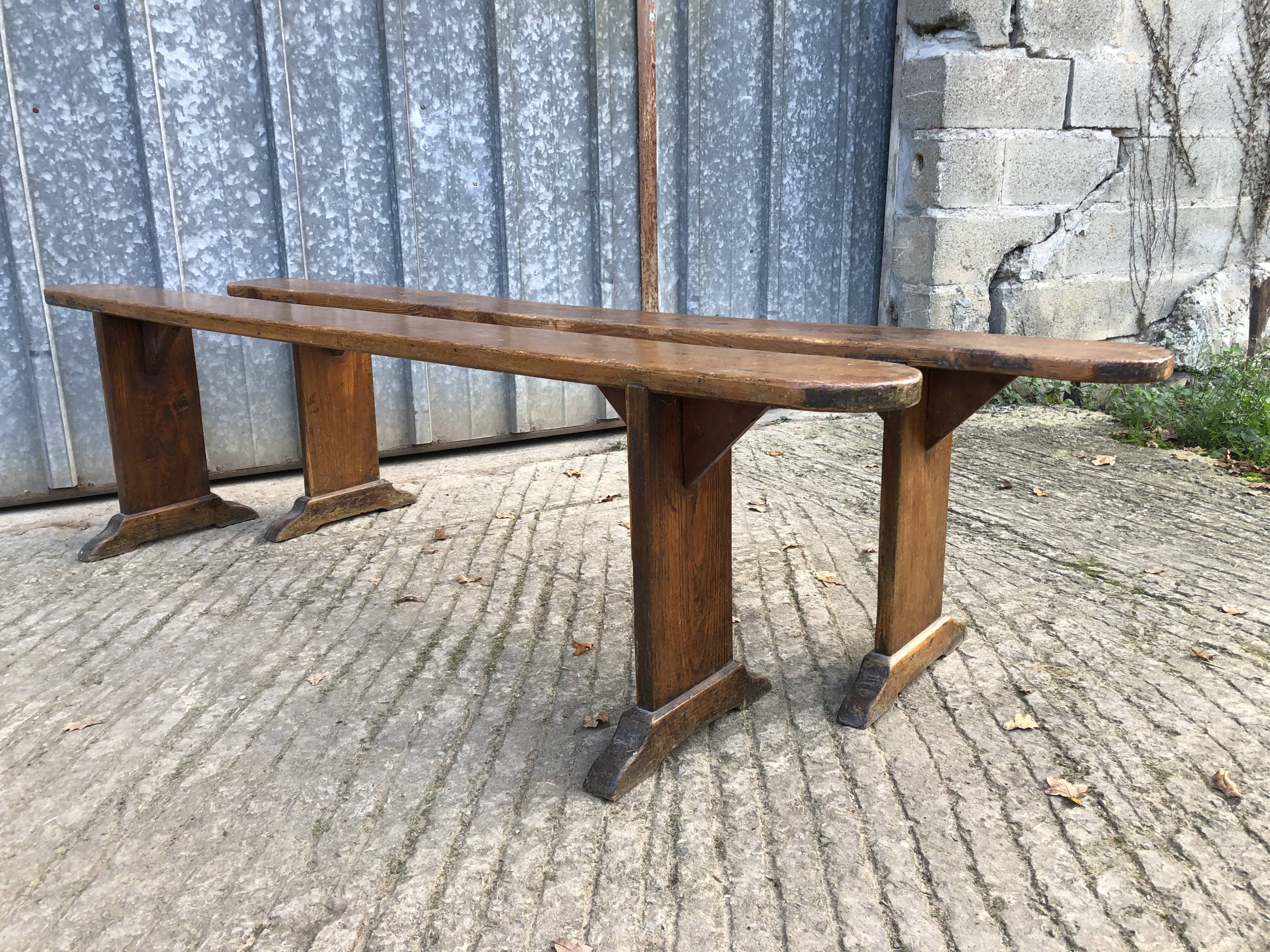 Antique fir benches
