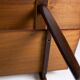Coffee table in teak with blue tiles of danish design from the 1960s.
