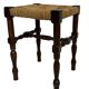 Vintage stool side table design brutalist design 60's oak