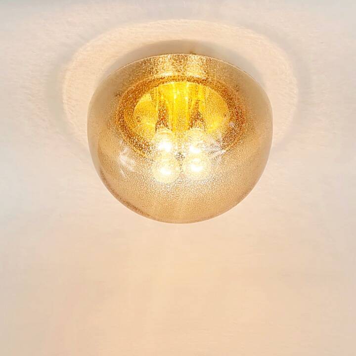 Large mushroom shape flush mount/ceiling light from limburg, germany, 1970s