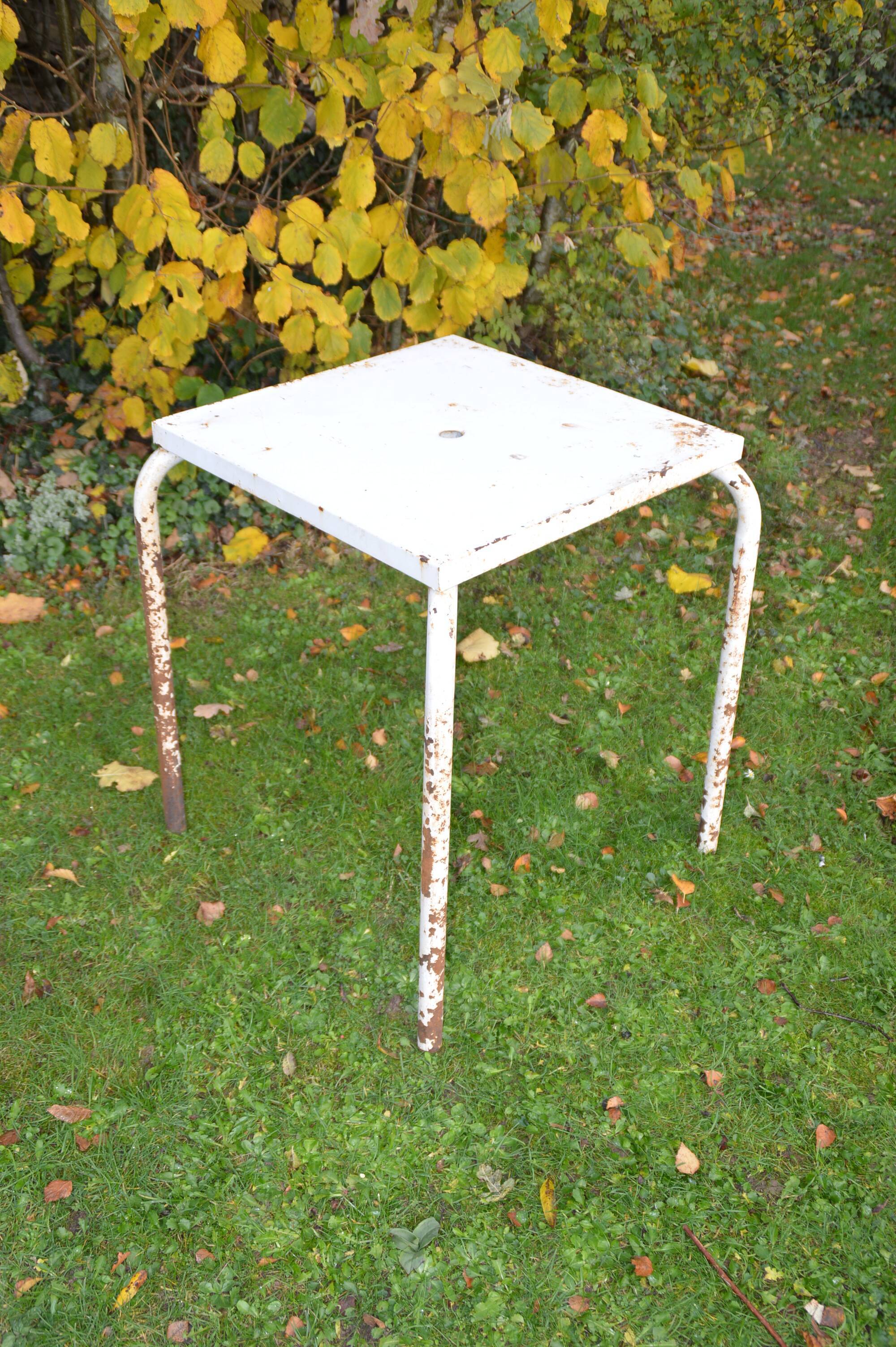 Metal garden furniture set 2 chairs, 1 table