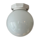 Vintage porcelain and opaline ceiling lamp Art Deco