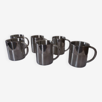 6 aluminum mugs