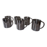 6 aluminum mugs