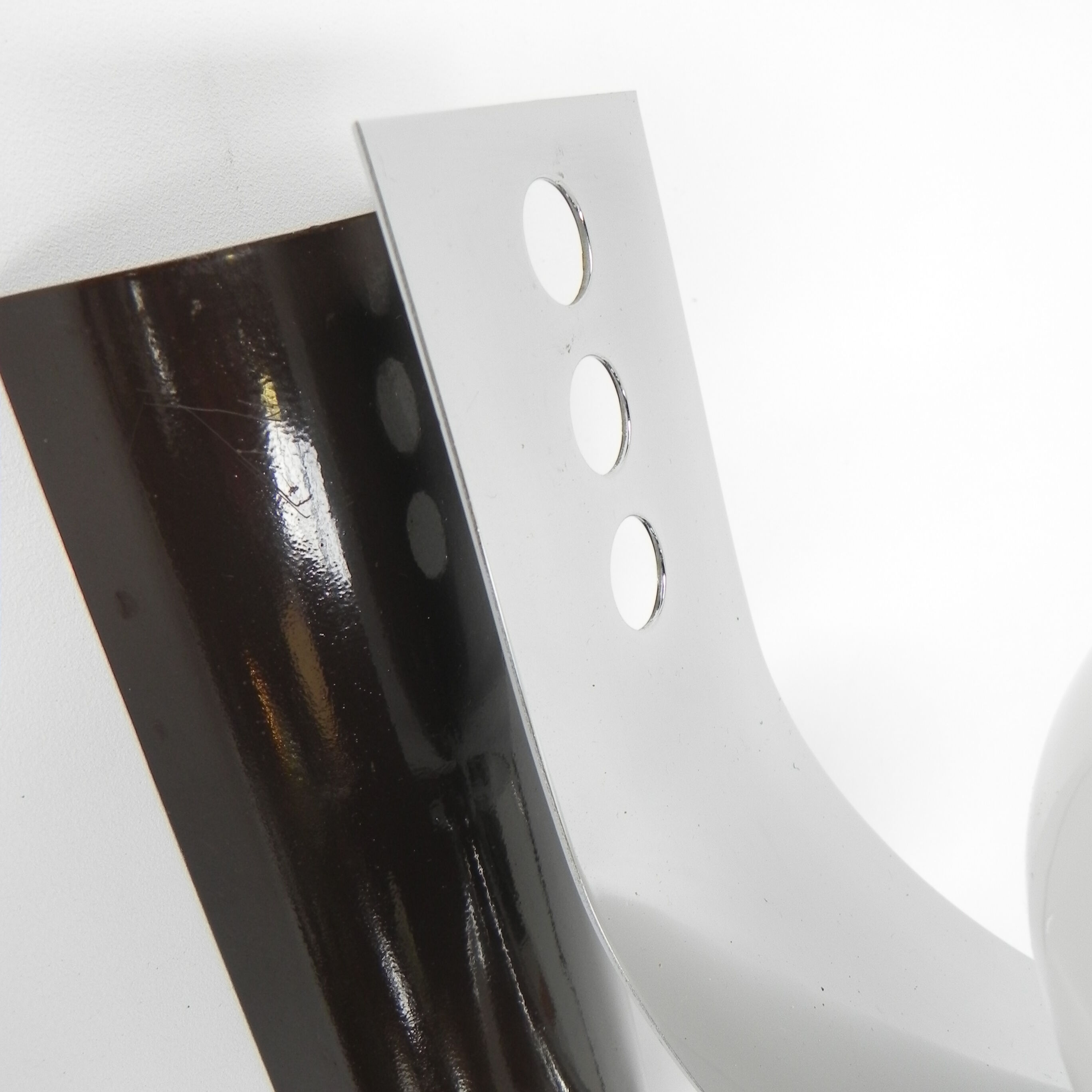 Space age wall lamp with 2 glass balls