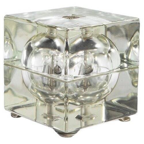 Cubosfera Glass Table Lamp attributed to Alessandro Mendini, Italy, 1968
