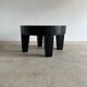 Coffee table en bois massif monoxyle noir