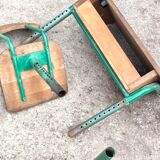 Vintage school desk, old cellar find.