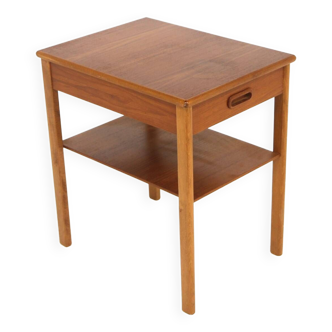 Table de chevet scandinave en teck, Suède, 1960