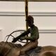 Classic English Bronze Horseman Table Lamp