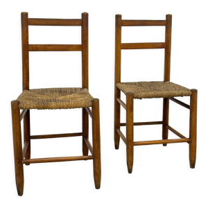 Paire de chaises vintage - assise