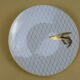 Set of 6 golden dinner plates - Les Poissons d'or - Ateliers Bernardaud