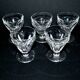 Set of 5 talleyrand liqueur glasses in baccarat crystal 6cm flat ribs harcourt