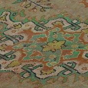 One-of-a-kind turkish handwoven vintage rug - rustic vintage charm 304x 186
