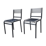 Pair of René Herbst sandow chairs