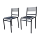 Pair of René Herbst sandow chairs