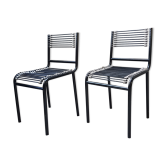 Pair of René Herbst sandow chairs