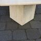 Travertine coffee table.