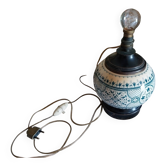 Old iron earth ceramic ball lamp base