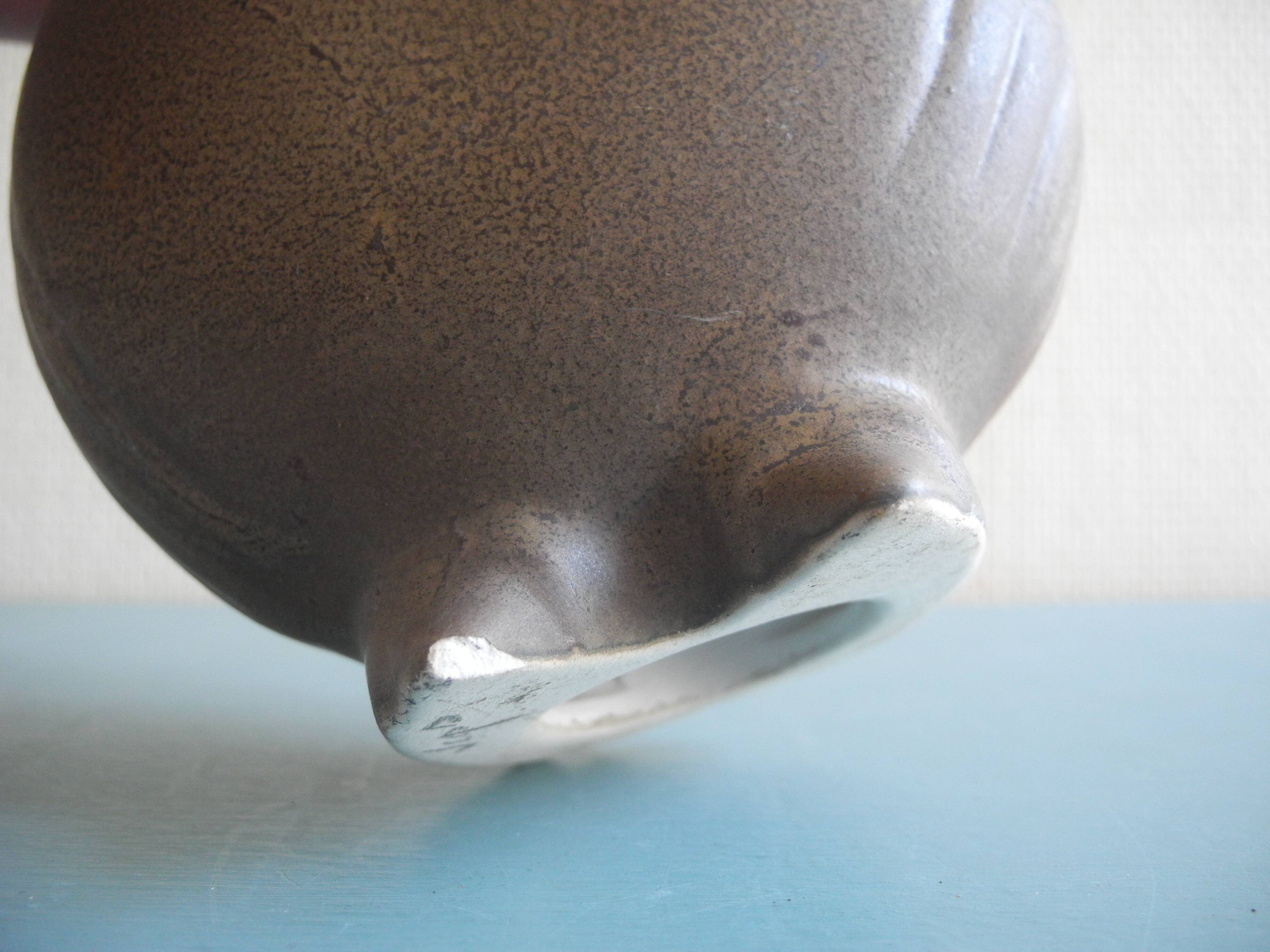 vintage ceramic owl pottery by Eduardo Vega