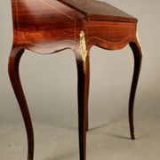 Bureau de pente marqueté de style Louis XV époque napoléon iii