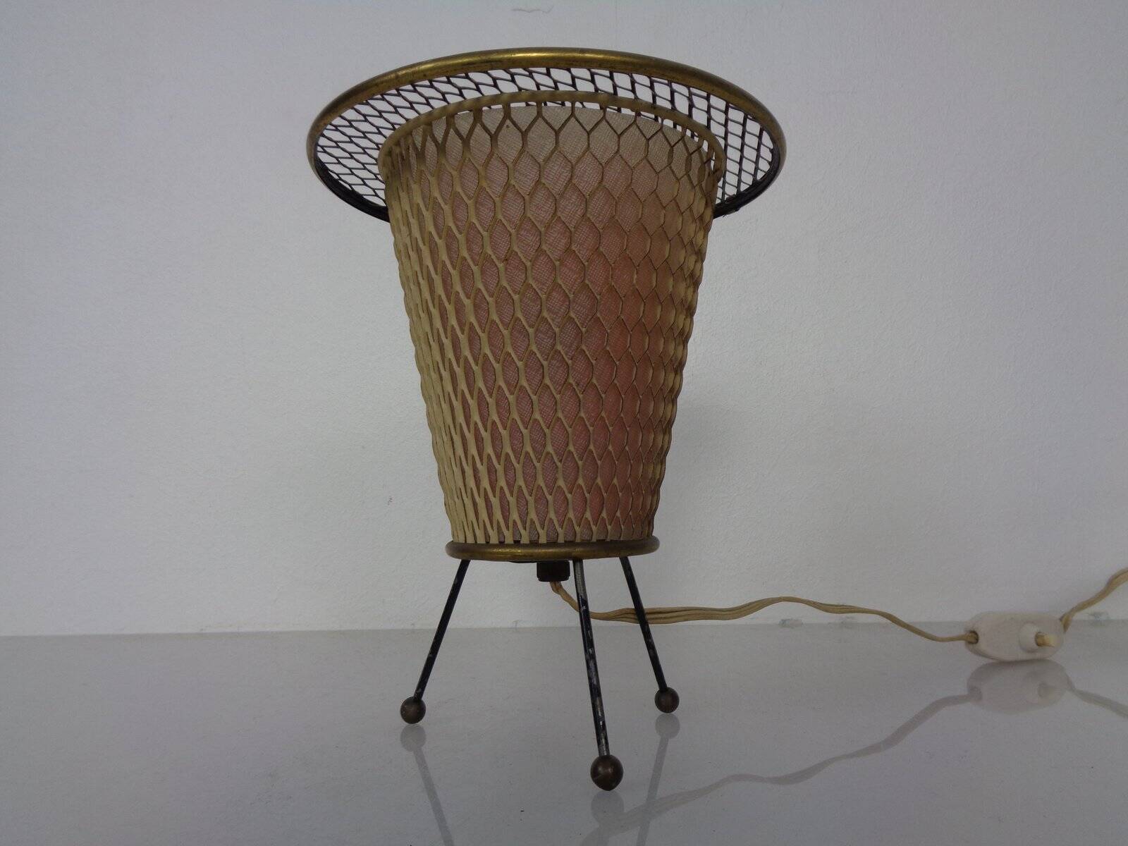 Metal Tripod Table Lamp, Germany, 1950s