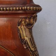 Golden bronze Louis XVI style mahogany bed