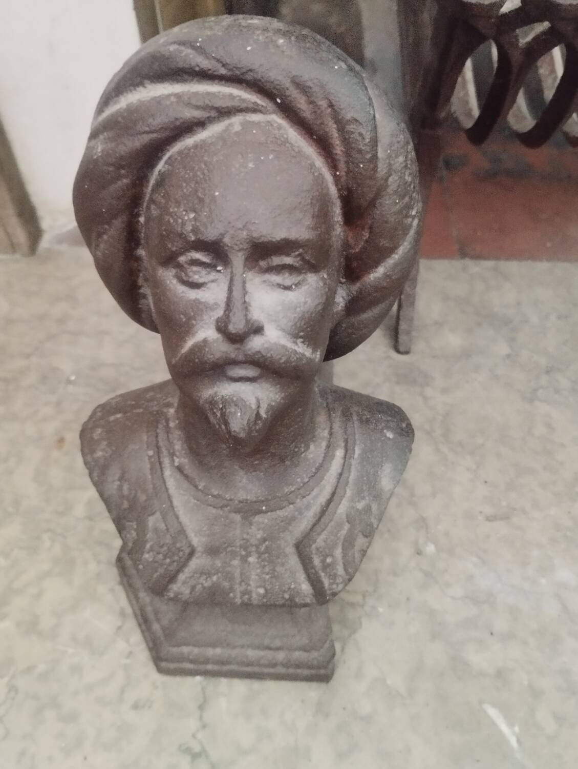 Chenets tête de Zouave