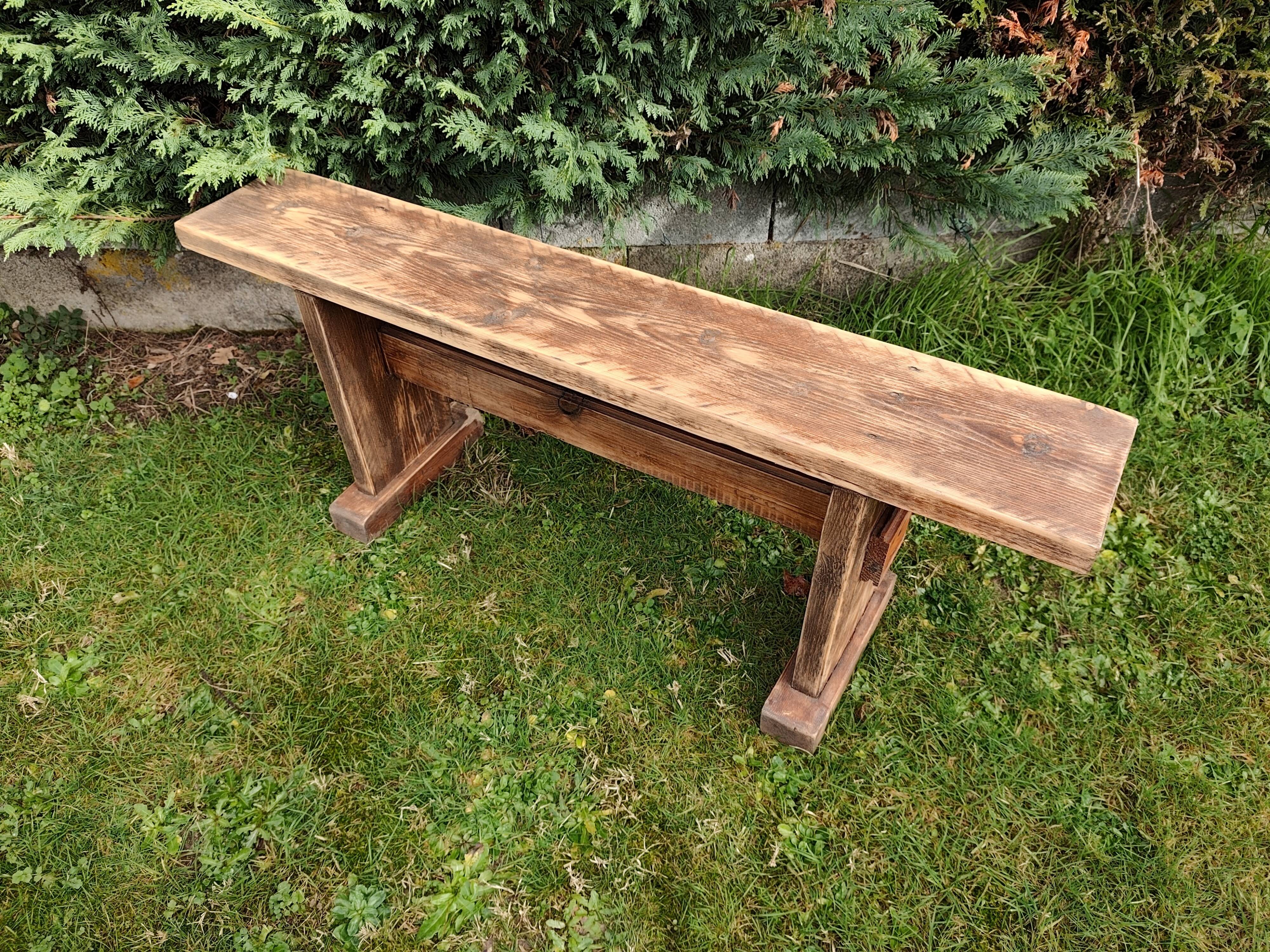 Pine bench 1.18m long