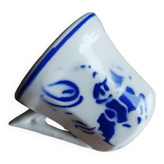 Small Vintage coffee cup representing a rider and his horse Porcelain