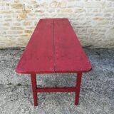 Folding brewery table