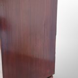 Italian wood and veneered mahogany bookcase, 1960s.