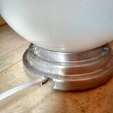 Old ceiling of 40's, white opaline globe, ceiling light