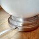 Old ceiling of 40's, white opaline globe, ceiling light