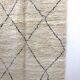 Moroccan Berber carpet Beni Ouarain with black diamonds 2,38x1.54m
