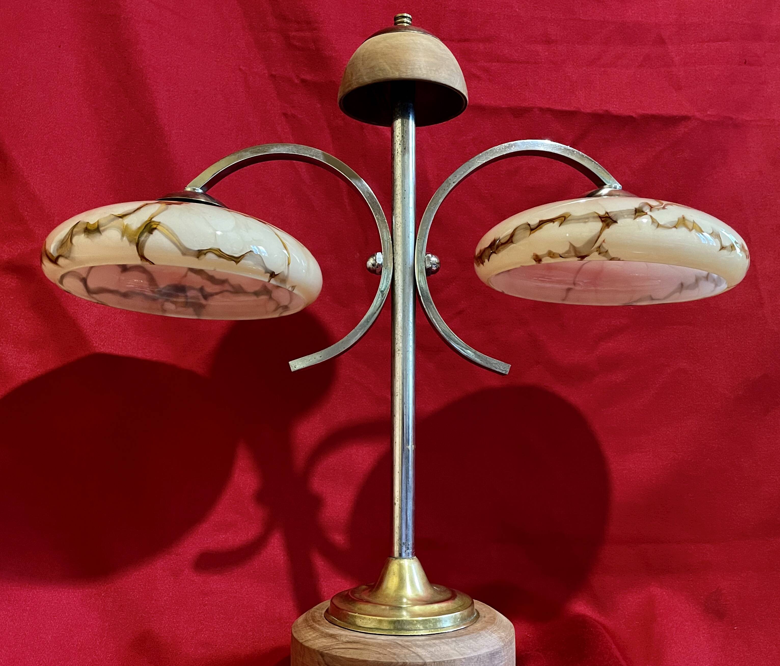 Double lamp, Mid-century, vintage