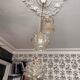 Lot 3 lampes baladeuses vintage verre soufflé