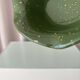 Ensemble de 4 bols en céramique vintage | Vert véritable avec glaçure jaune