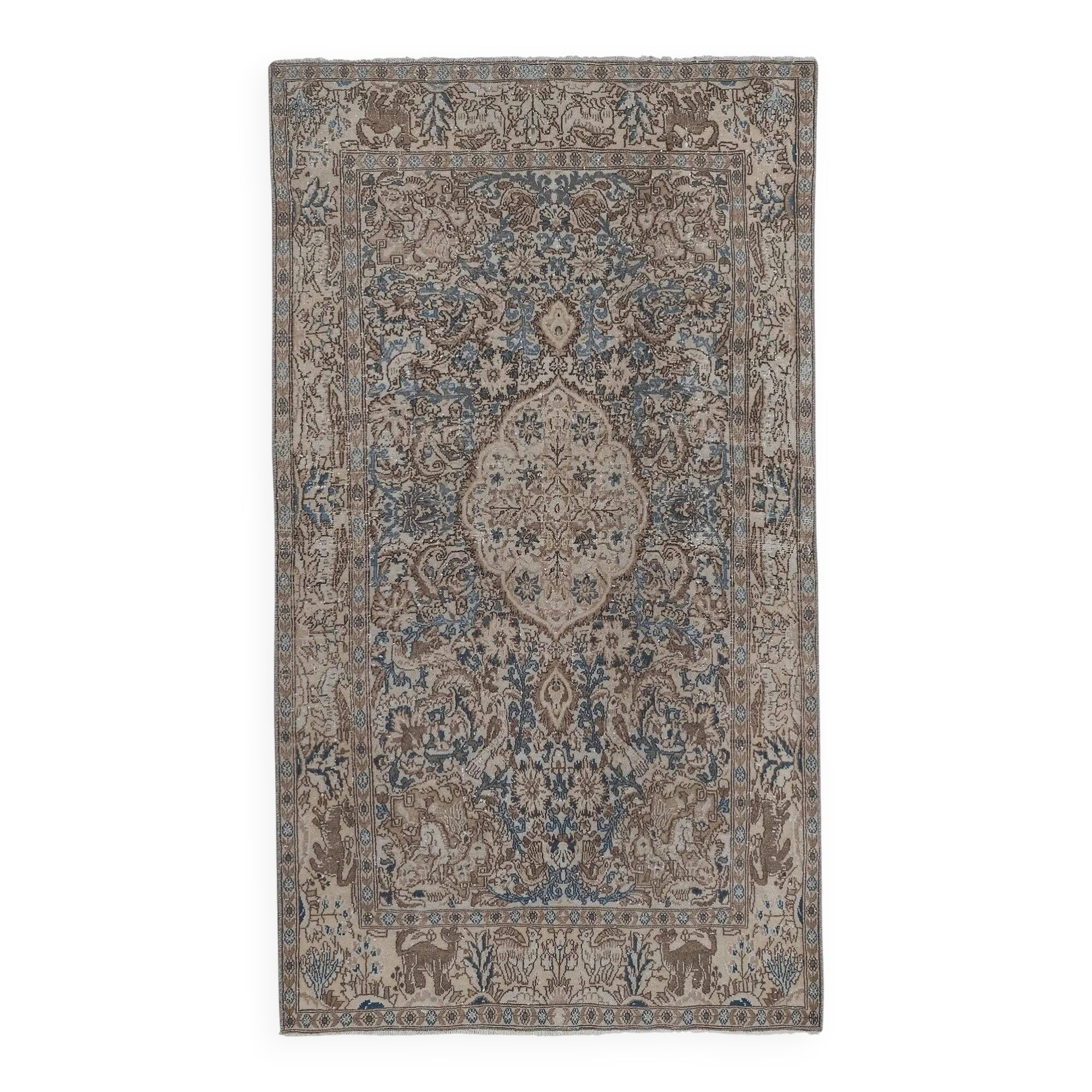 Tapis turc vintage fait main