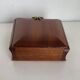 Distributeur cigares cigarettes vintage 1960 bois doré - 20 x 19 cm