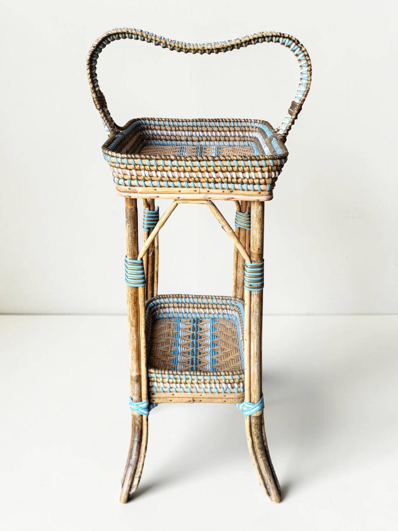 Rattan dessert table, Napoleon III