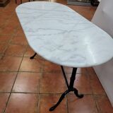 Bistro table with marble top