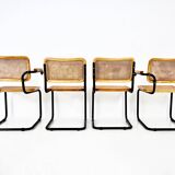 Set of 4 B32 Style Dining Chairs by Marcel Breuer