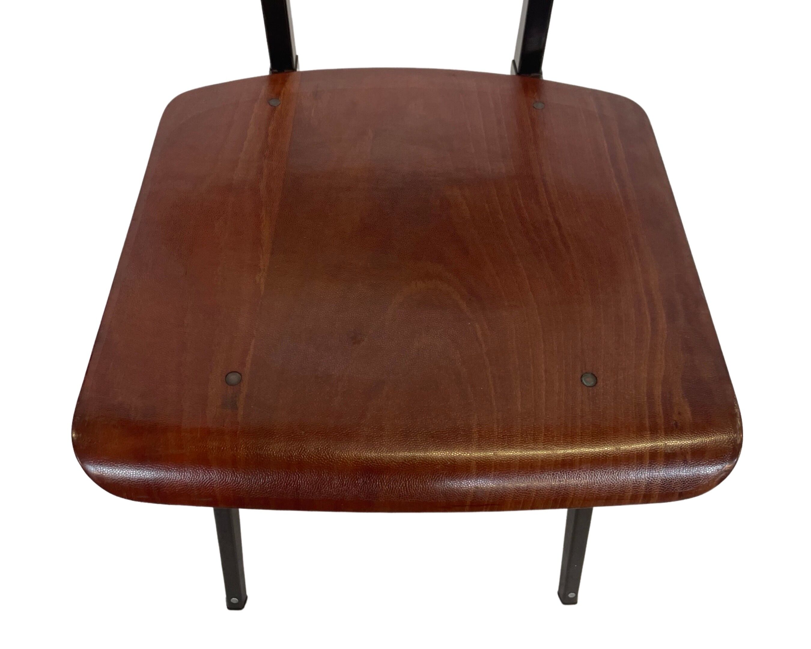 Industrial chair Galvanitas S16 Pagholz Netherlands 60's Design